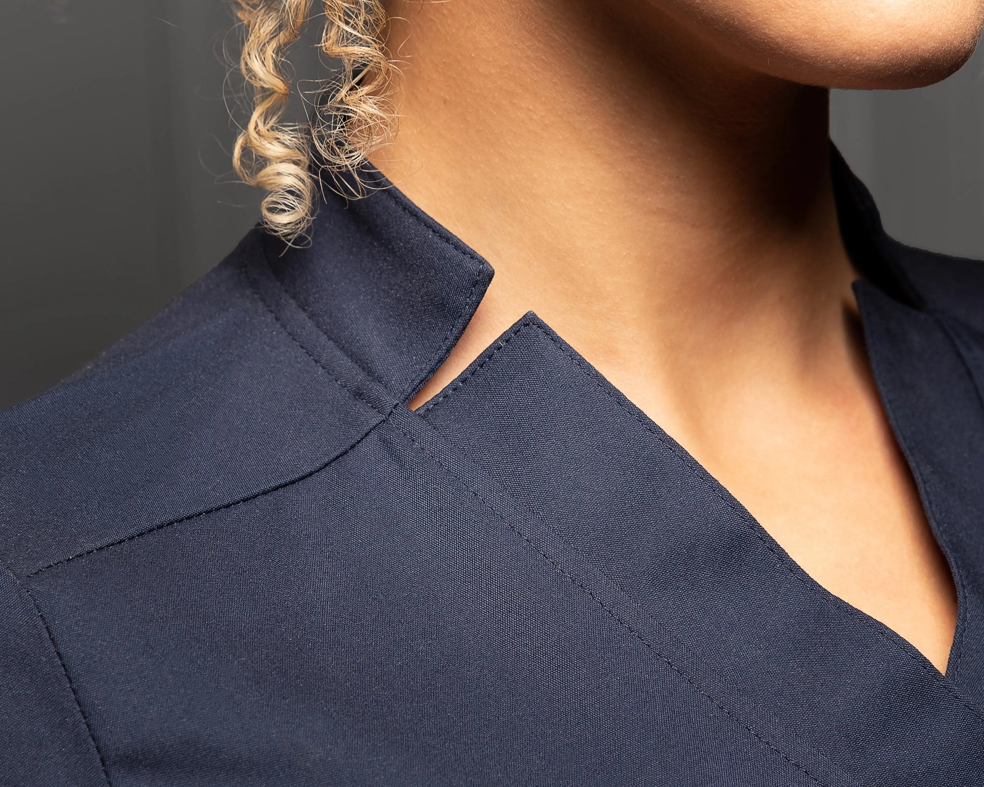Women's 3 Pocket Scrub top - Navy Apparel & Accessories