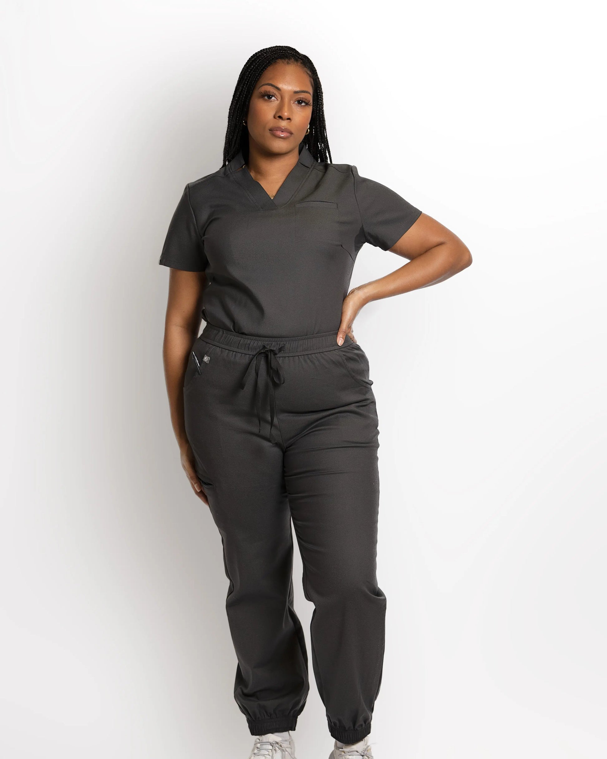 Women's 3 Pocket Scrub top - Slate Apparel & Accessories