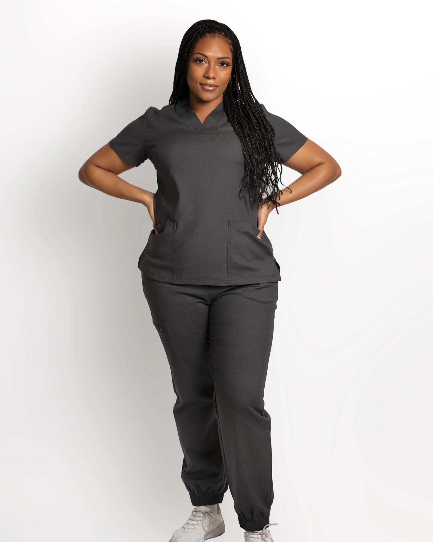 Women's 3 Pocket Scrub top - Slate Apparel & Accessories