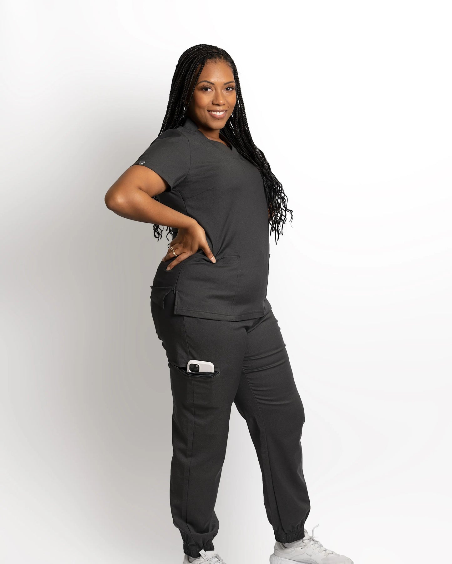 Women's 3 Pocket Scrub top - Slate Apparel & Accessories