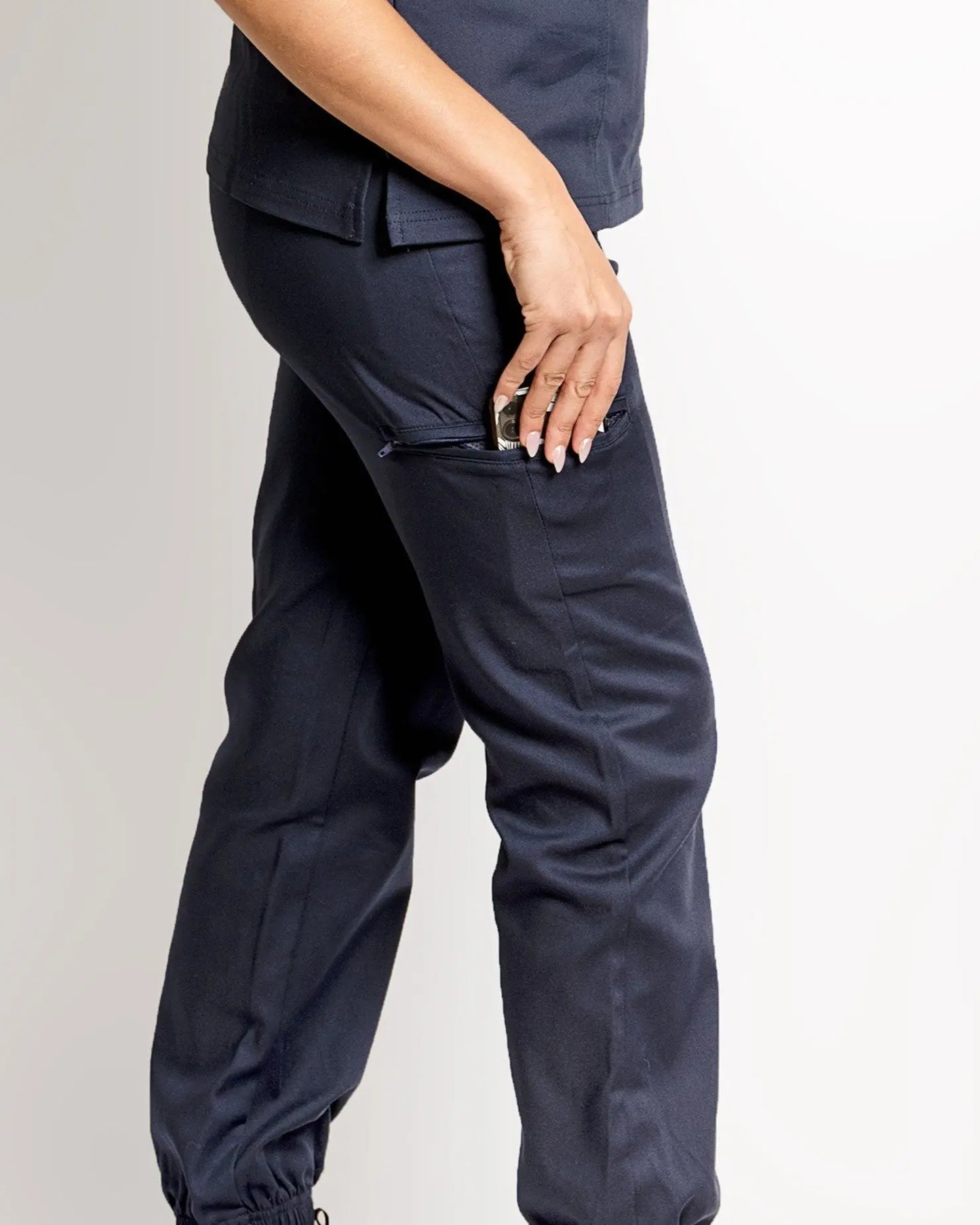 Women's 5 Pocket Scrub Jogger - Slate joggers