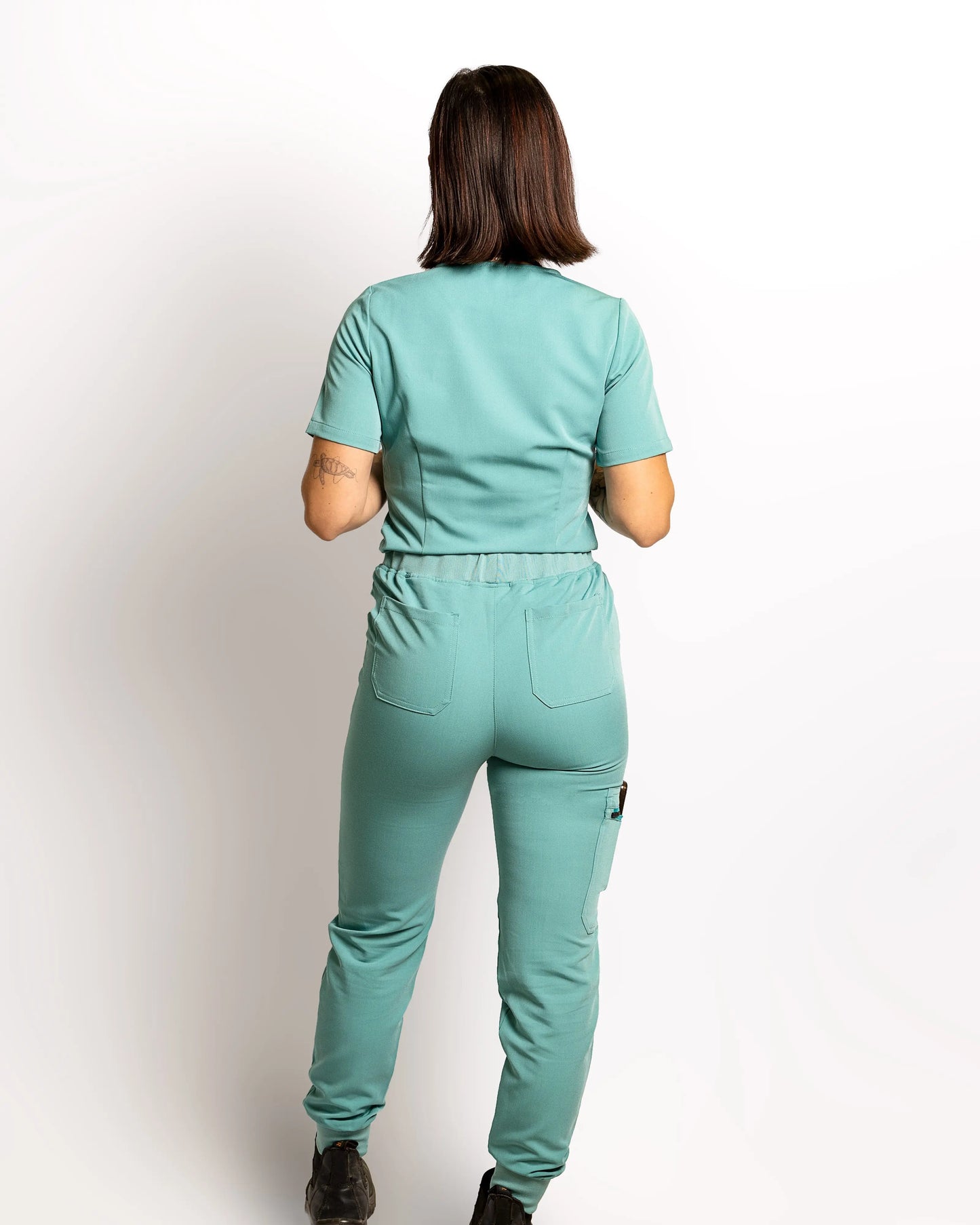 Women's One Pocket Scrub Top - Ocean Blue