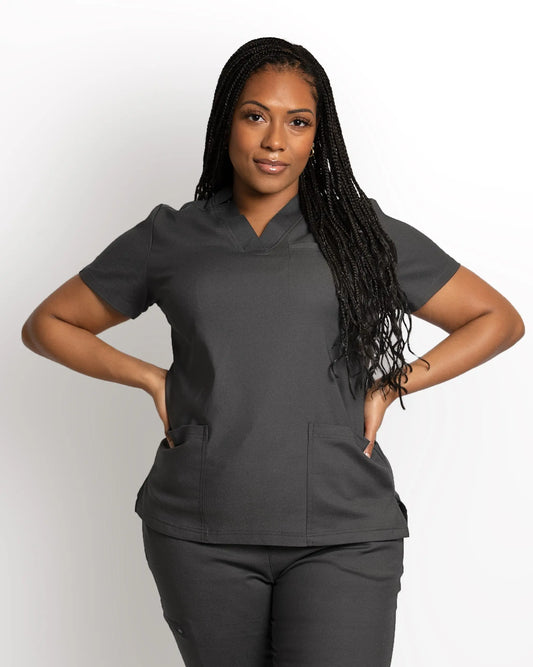 Women's 3 Pocket Scrub top - Slate Apparel & Accessories
