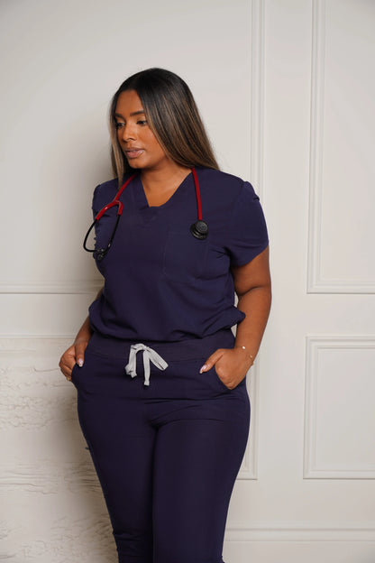3 Pocket Scrub Top - Navy apparel & accessories%shop name%%product variant%