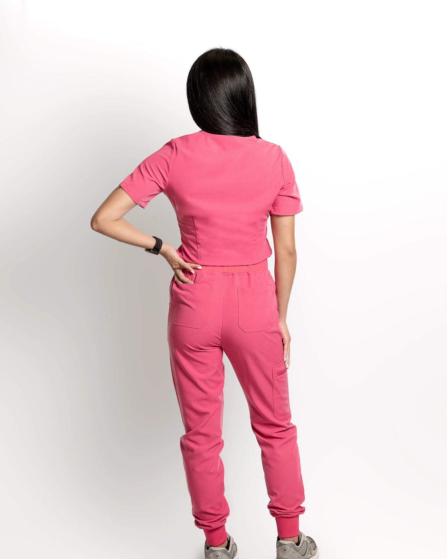 Women's One Pocket Slim Fit Petite Scrub Top - Pink Orchid Apparel & Accessories%shop name%%product variant%